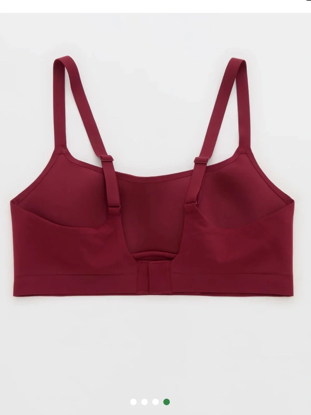 Aerie SMOOTHEZ Bra-ish Wireless Bralette Deep Cherry Women’s XL Seamless